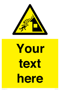 Custom warning roof avalanche